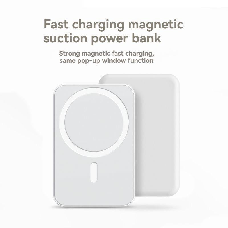 Magnetic Portable Charger 5000Mah, Magsafe-Compatible Wireless Power Bank, USB-C PD 20W Fast Charge, Slim Mini Battery Pack for Iphone 17/16/15/14/13/12, Qi for Android (Ring Included)