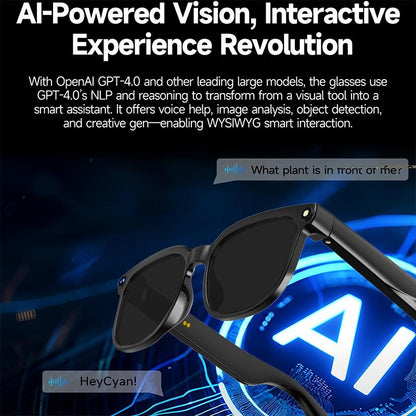 Smart AI Camera Glasses with 8MP Photochromic Lenses ,Button Touch Adjustment for Travel Outdoor Adventures Hands-Free Photography 160+Languages Real-Time Translation Bluetooth Wireless Wearable Video Recording UV Protection ,Valentine'S Day Gifts